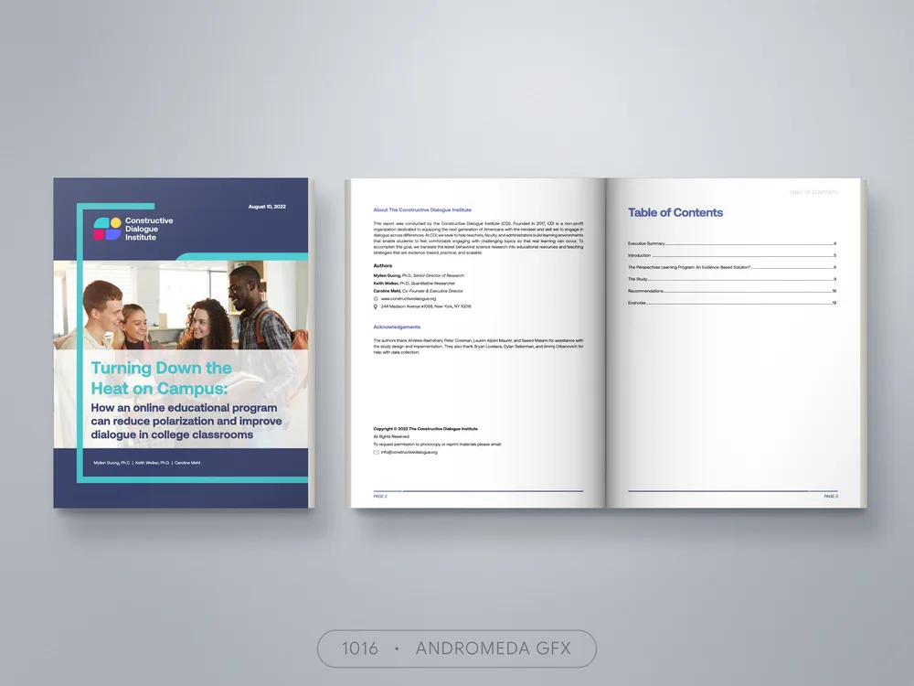 Brochure design by Andromeda GFX. brochure design, report design, agency report, corporate design.