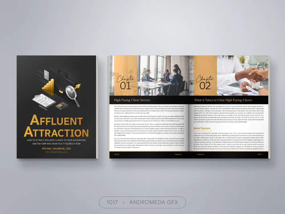 Corporate Document design by Andromeda GFX. corporate document design, report design, agency report, corporate design.