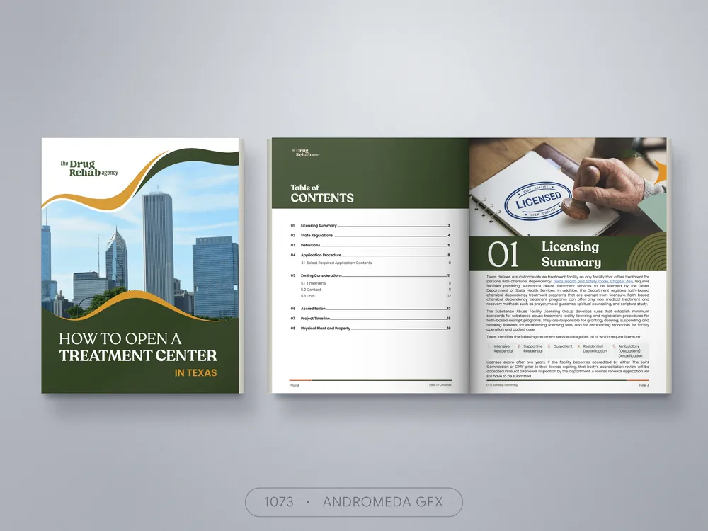 Guide design by Andromeda GFX. guide design, report design, agency report, corporate design.