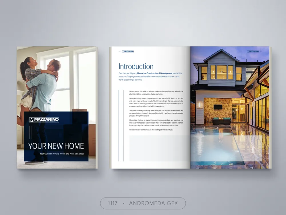 Real Estate design by Andromeda GFX. real estate design, report design, agency report, corporate design.