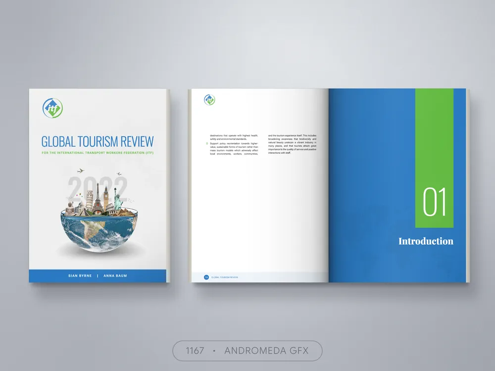Report design by Andromeda GFX. report design, report design, agency report, corporate design.