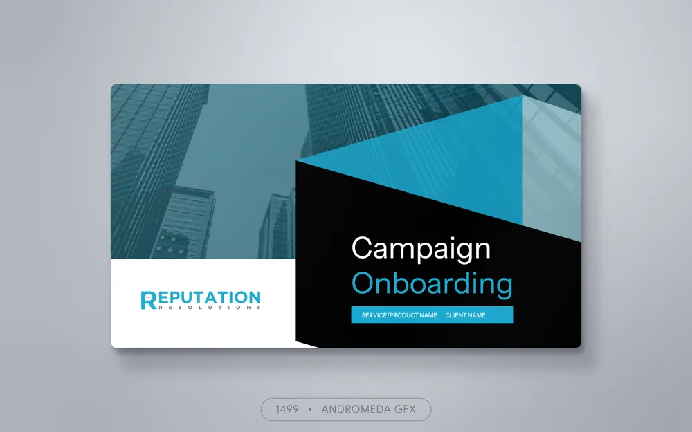 Presentation design by Andromeda GFX. presentation design, report design, agency report, corporate design.