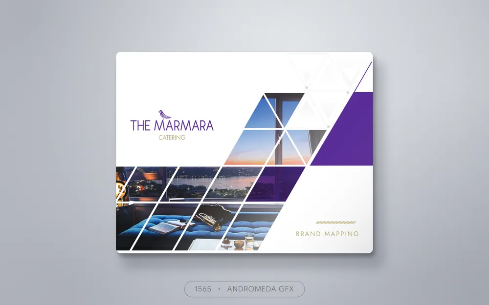 Presentation design by Andromeda GFX. presentation design, report design, agency report, corporate design.