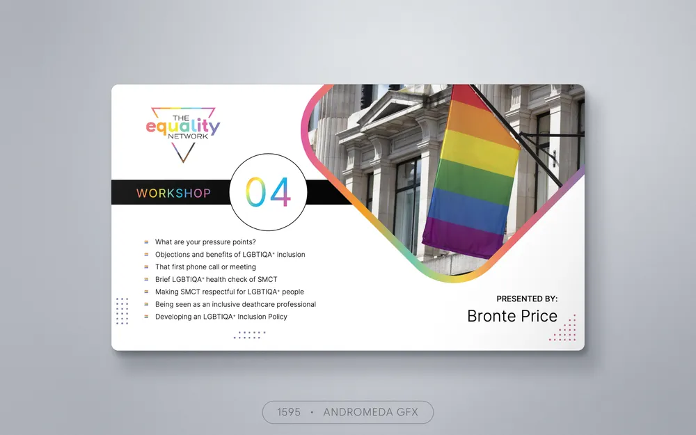Presentation design by Andromeda GFX. presentation design, report design, agency report, corporate design.