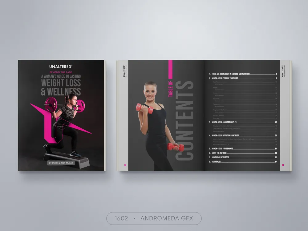 Fitness & Gym design by Andromeda GFX. fitness & gym design, report design, agency report, corporate design.
