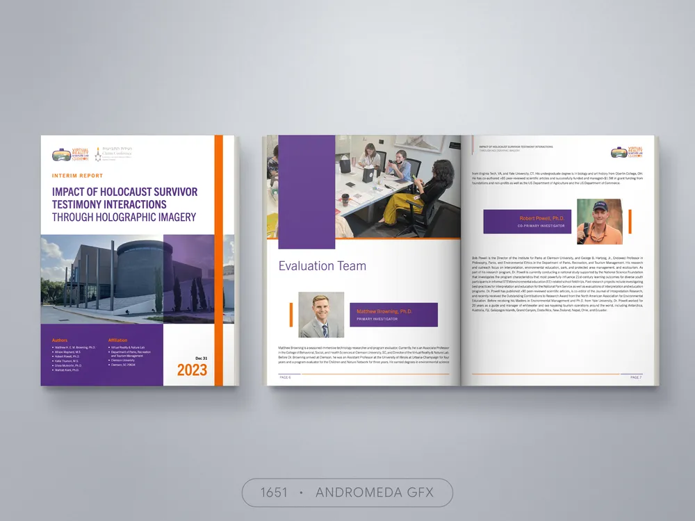 Corporate Document design by Andromeda GFX. corporate document design, report design, agency report, corporate design.