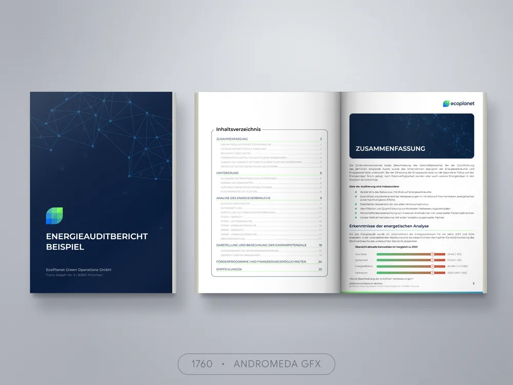 Report design by Andromeda GFX. report design, report design, agency report, corporate design.