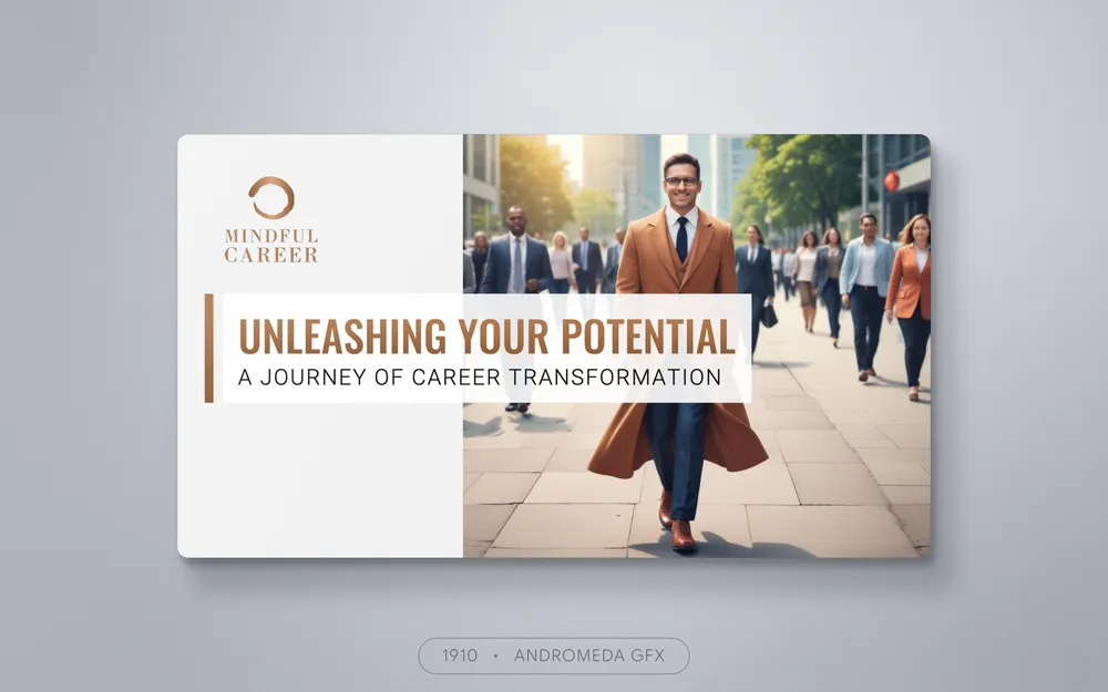 Presentation design by Andromeda GFX. presentation design, report design, agency report, corporate design.