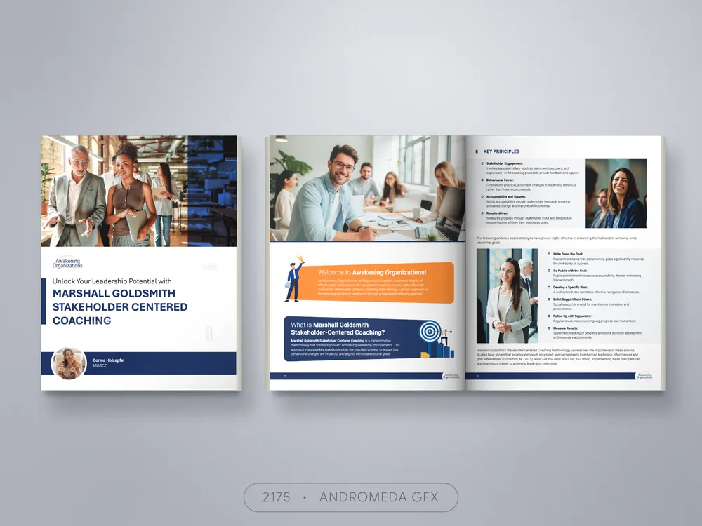 Business design by Andromeda GFX. business design, report design, agency report, corporate design.