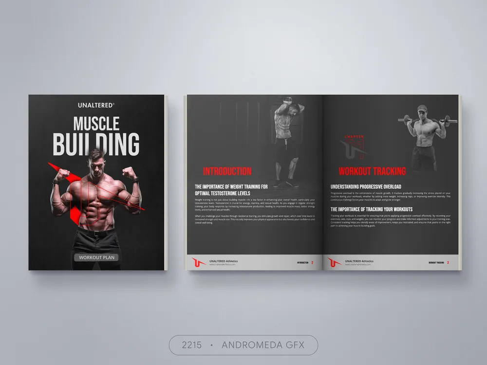 Fitness & Gym design by Andromeda GFX. fitness & gym design, report design, agency report, corporate design.