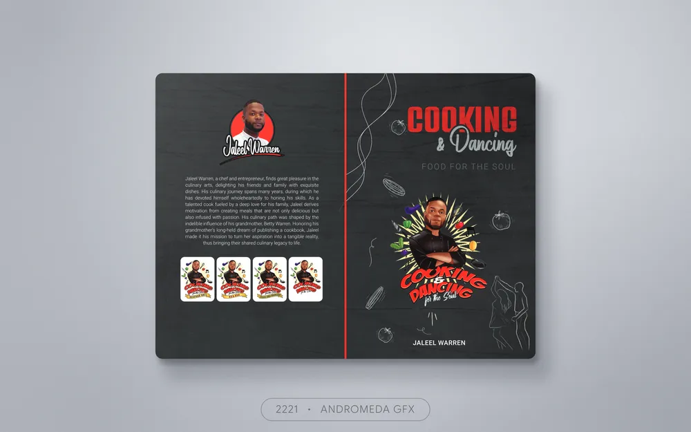Cookbook design by Andromeda GFX. cookbook design, report design, agency report, corporate design.