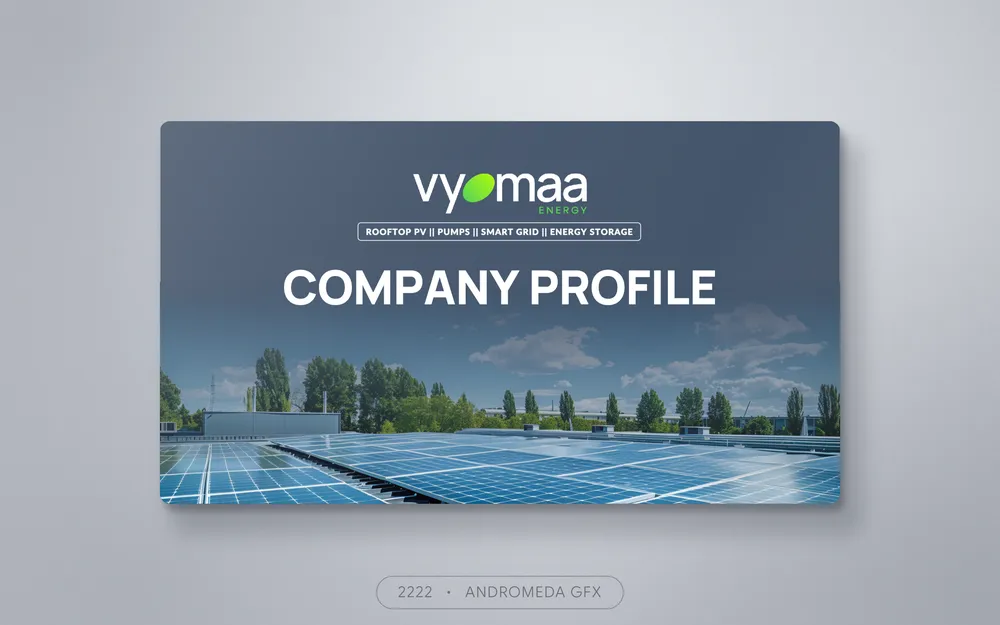 Presentation design by Andromeda GFX. presentation design, report design, agency report, corporate design.