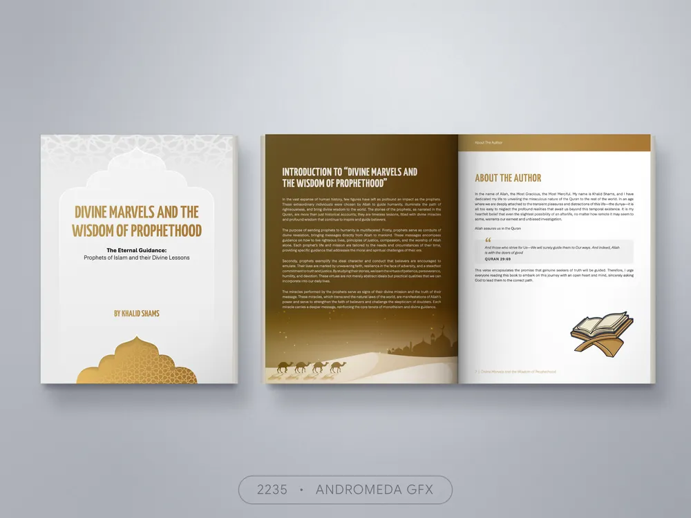 Faith Based design by Andromeda GFX. faith based design, report design, agency report, corporate design.