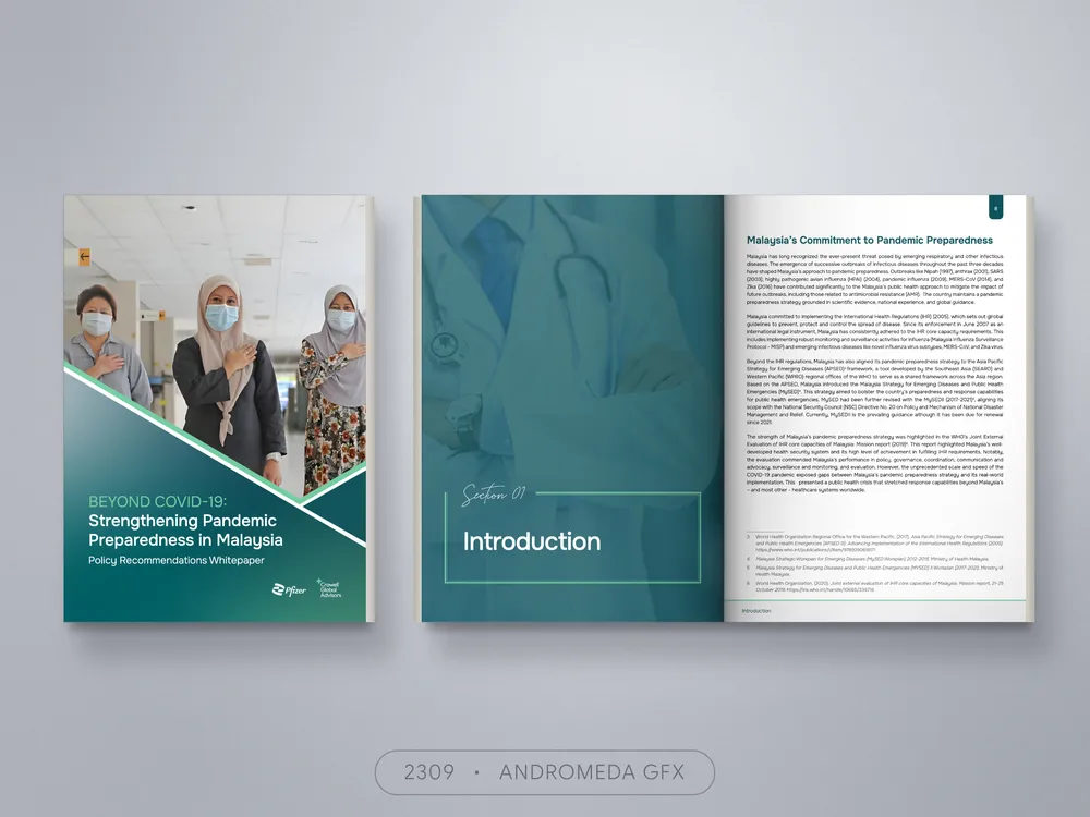 Guide design by Andromeda GFX. guide design, report design, agency report, corporate design.