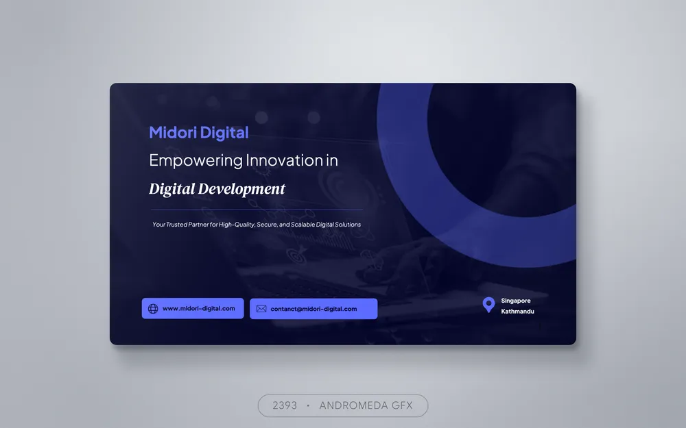 Presentation design by Andromeda GFX. presentation design, report design, agency report, corporate design.