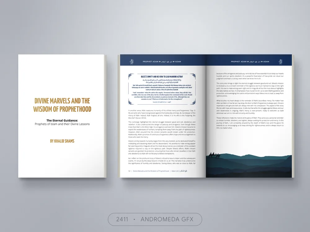 Faith Based design by Andromeda GFX. faith based design, report design, agency report, corporate design.