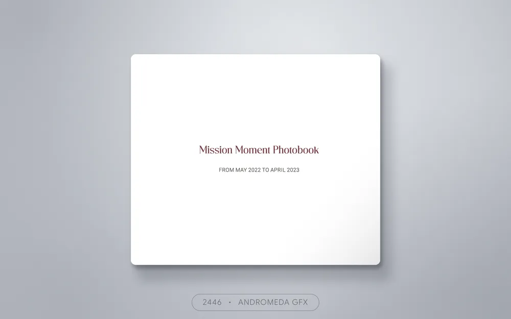 Photobook design by Andromeda GFX. photobook design, report design, agency report, corporate design.