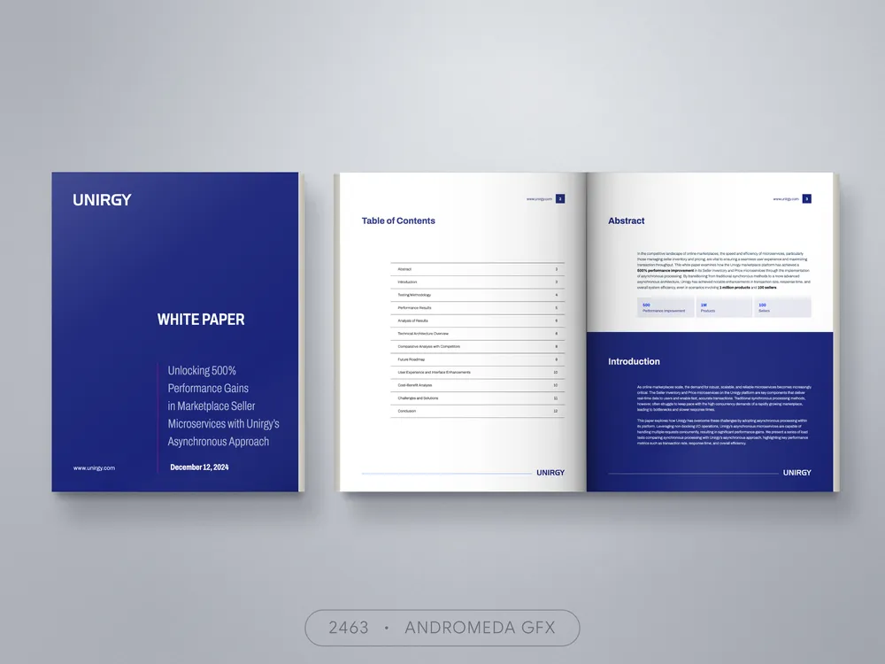 White Paper design by Andromeda GFX. white paper design, report design, agency report, corporate design.