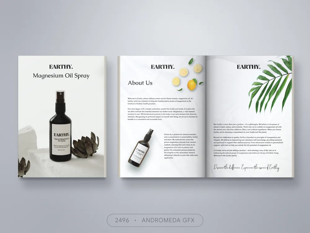 Brochure design by Andromeda GFX. brochure design, report design, agency report, corporate design.