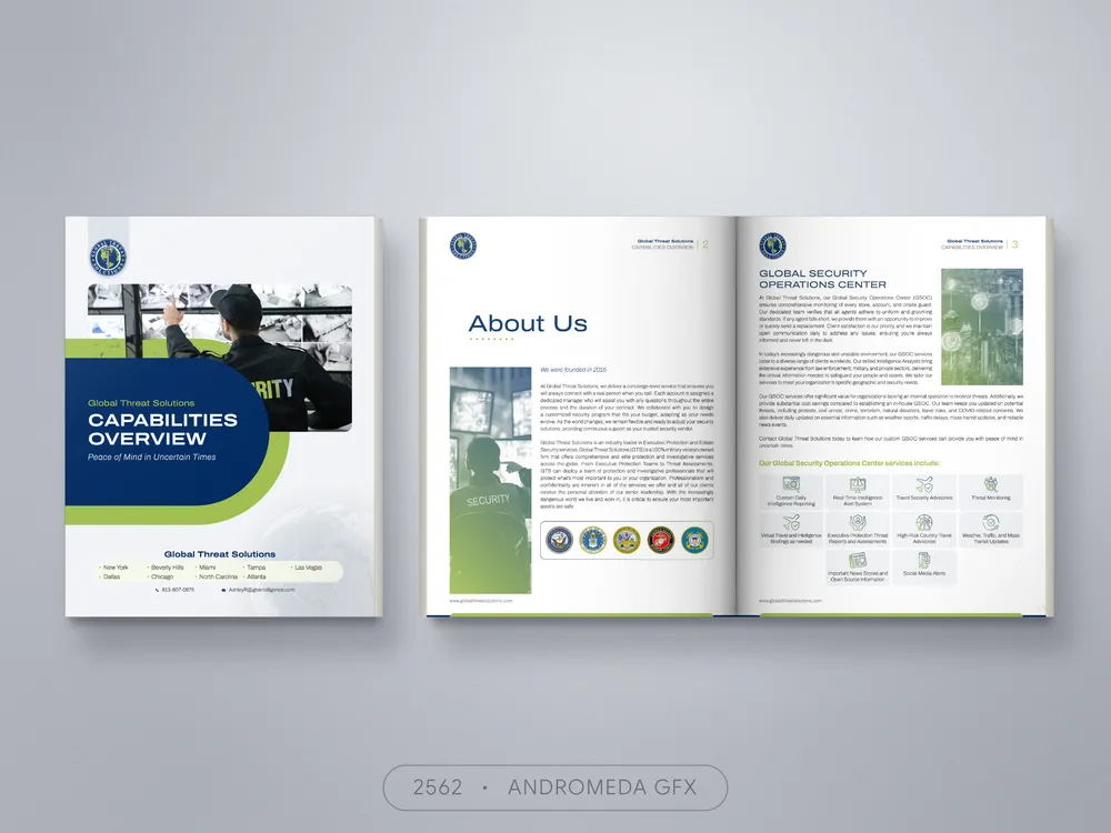 Company Profile design by Andromeda GFX. company profile design, report design, agency report, corporate design.