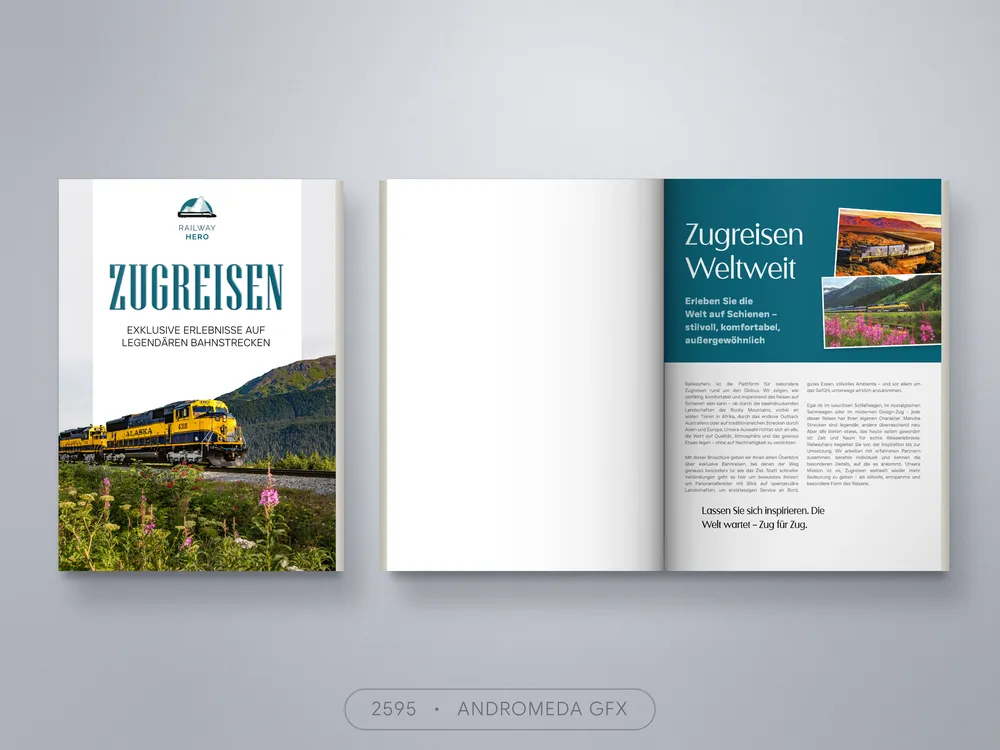 Brochure design by Andromeda GFX. brochure design, report design, agency report, corporate design.