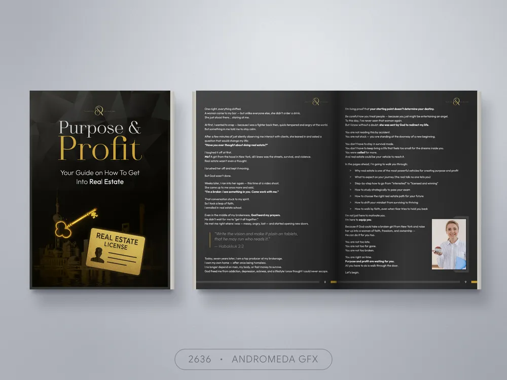 Real Estate design by Andromeda GFX. real estate design, report design, agency report, corporate design.