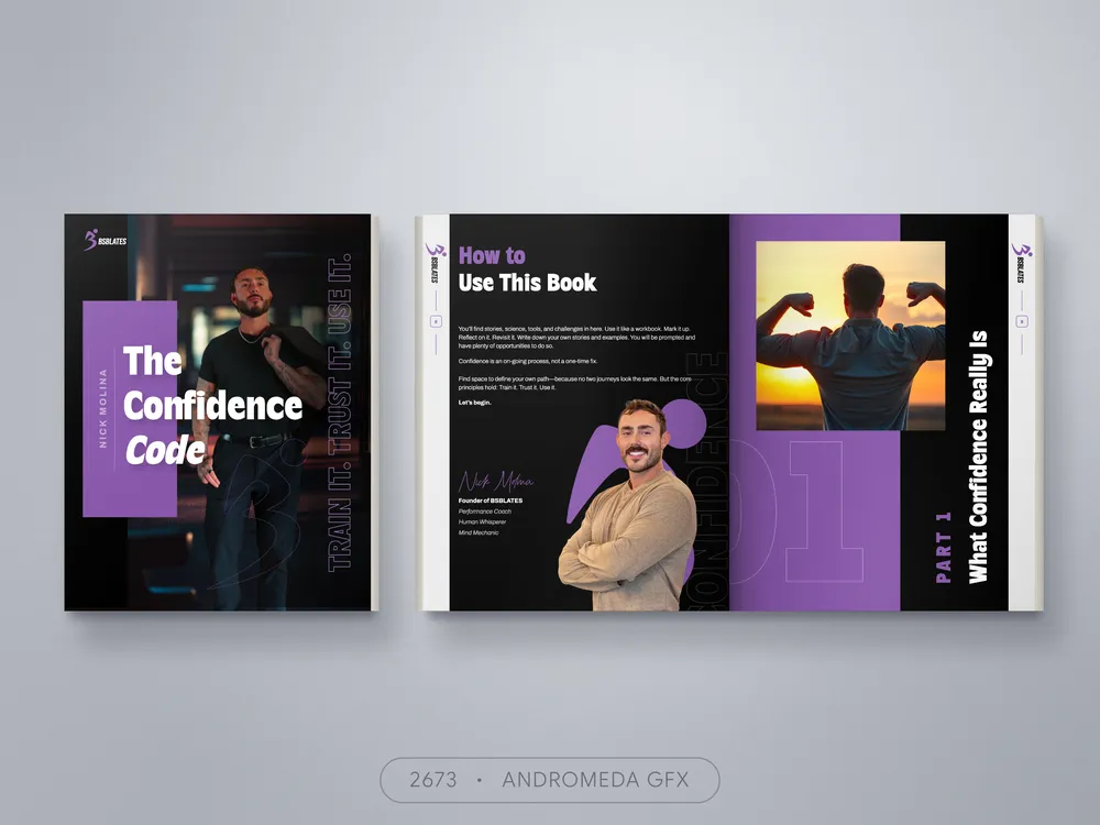Fitness & Gym design by Andromeda GFX. fitness & gym design, report design, agency report, corporate design.