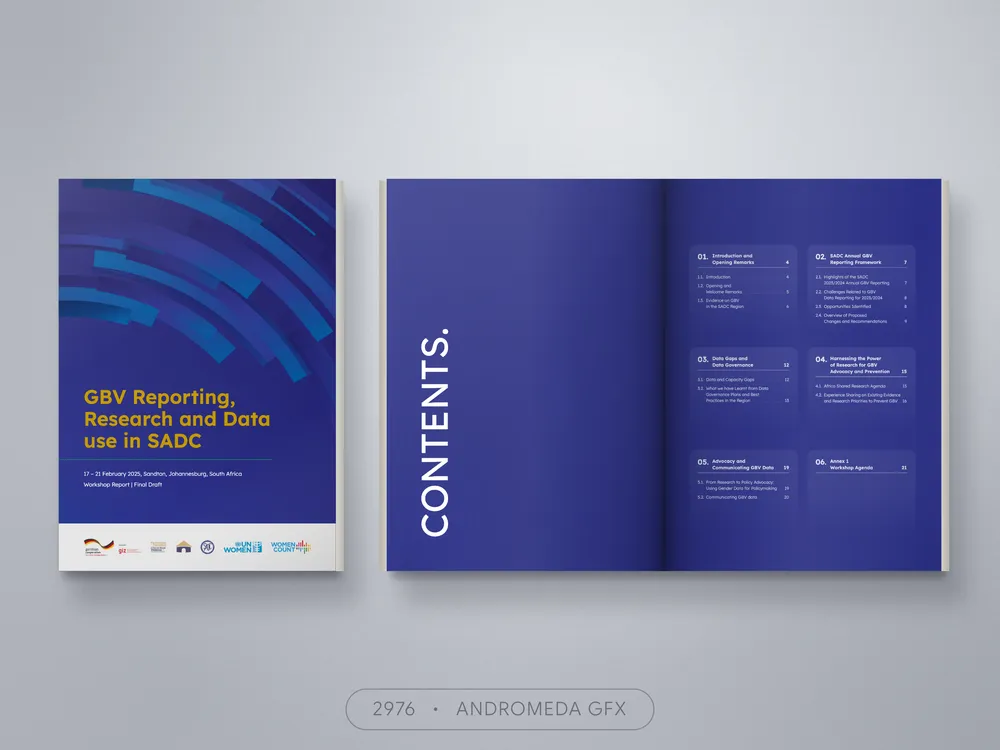 Report design by Andromeda GFX. report design, report design, agency report, corporate design.
