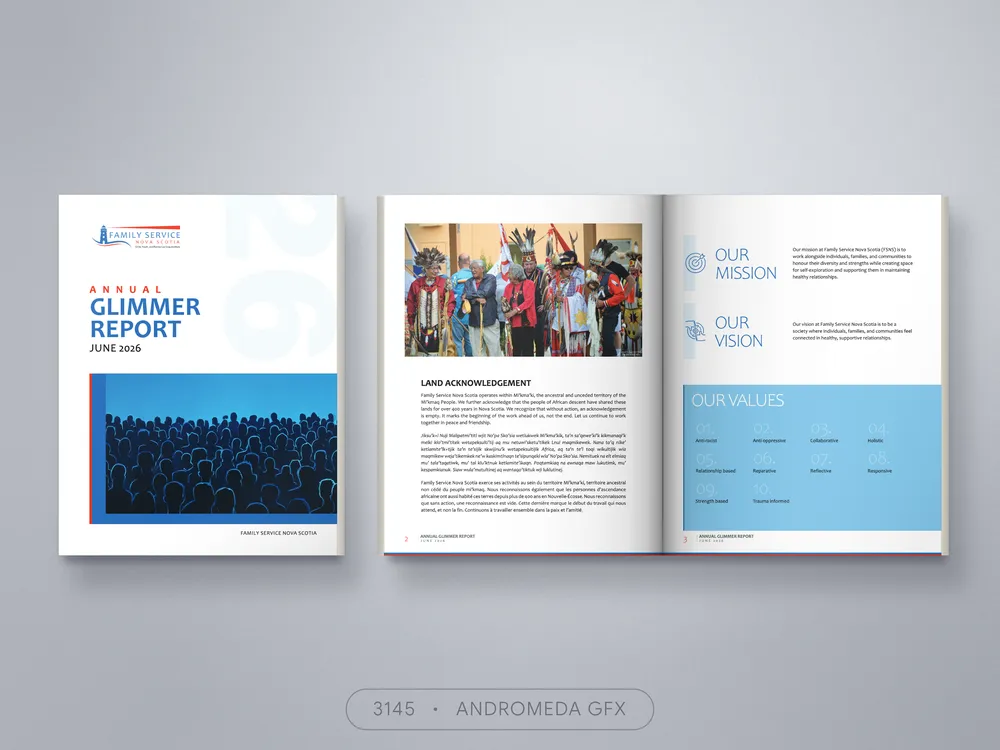 Report design by Andromeda GFX. report design, report design, agency report, corporate design.