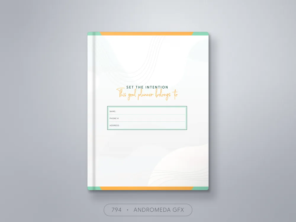 Journal Design design by Andromeda GFX. journal design design, book cover design, book design publishing.