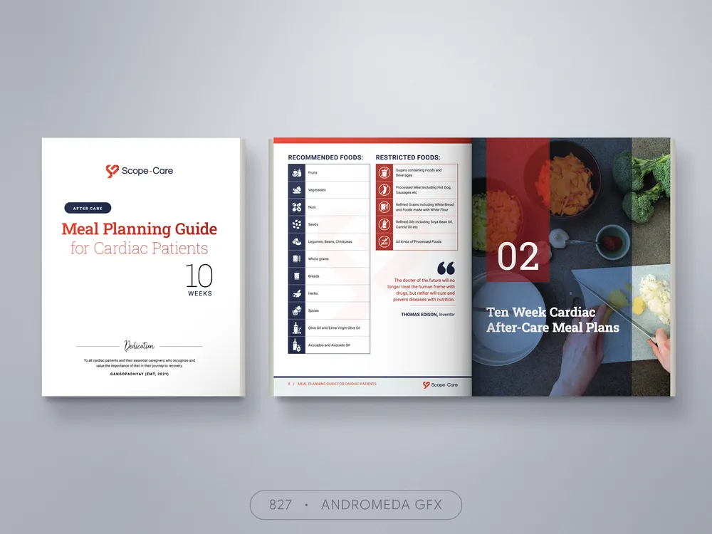 Cookbook design by Andromeda GFX. cookbook design, report design, agency report, corporate design.