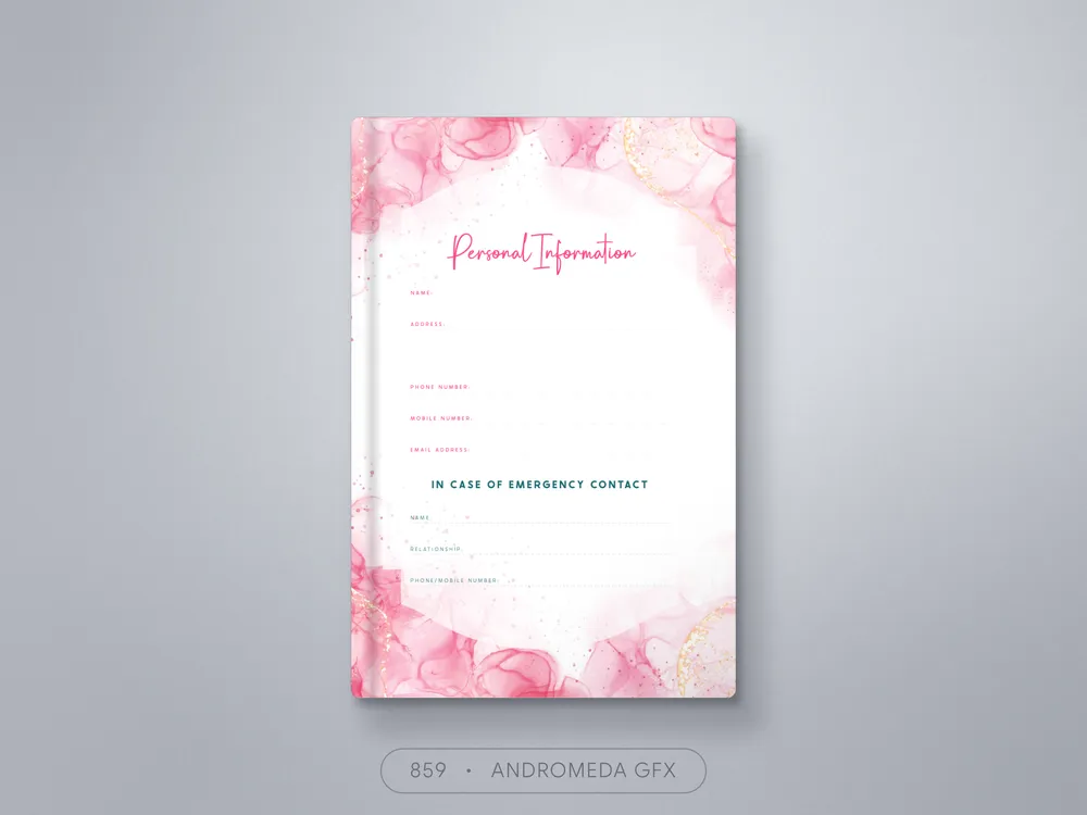 Journal Design design by Andromeda GFX. journal design design, book cover design, book design publishing.