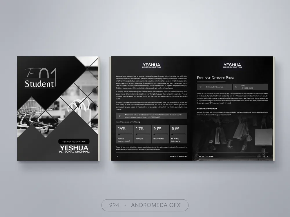 Brochure design by Andromeda GFX. brochure design, report design, agency report, corporate design.