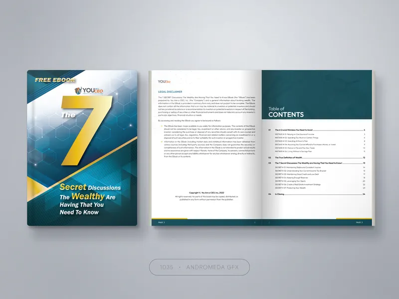 Wealth: Business design by Andromeda GFX. business design, report design, agency report.