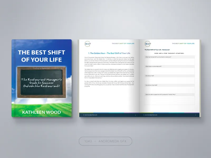 Restaurant Management: Corporate Document design by Andromeda GFX. corporate document design, report design, agency report.