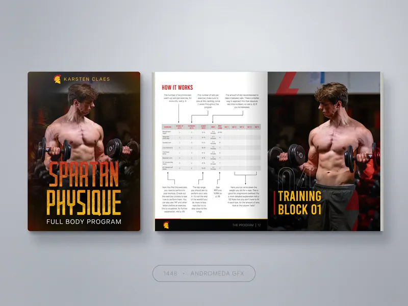 Fitness: Fitness & Gym design by Andromeda GFX. fitness and gym design, report design, agency report.