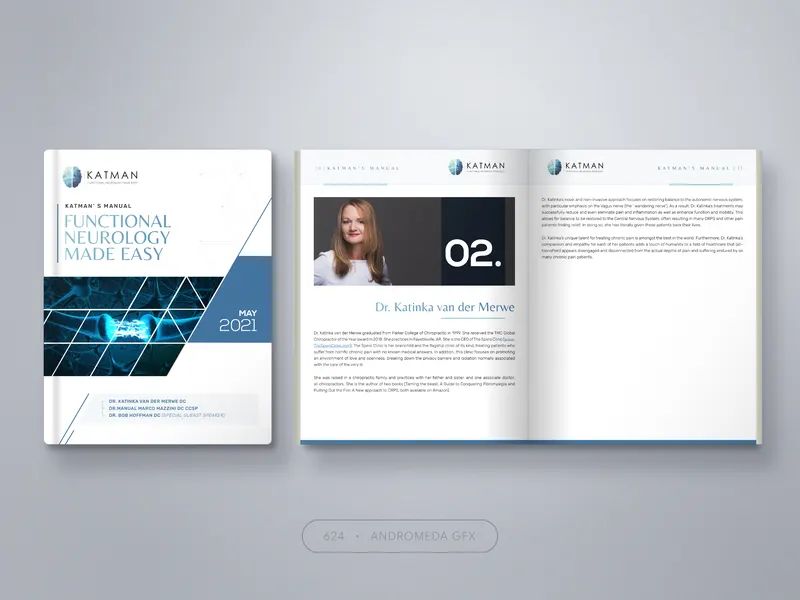 Chiropractic: Health & Medical design by Andromeda GFX. health and medical design, report design, agency report.